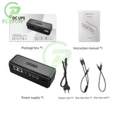 DC 10400mAh 5/9V/12V/15V/24V 1A/2A Output Uninterruptible Power Supply 85‑265V UPS Battery Backup EU Plug