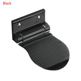 Shower Footstool  Black/Silver Aluminium Alloy Wall Mounted Footrest Step Anti-Slip Footrest  Bathroom Rest Pedestal Footstool