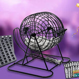 Deluxe Bingo Set Cage Lottery Ball hine With Visible Window For Events Celebrations And Game Nights
