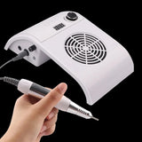 3 in 1 Multifunctional Manicure Machine - Silent Powerful Vacuum Cleaner, 48W UV Led Lamp for Quick Drying All Nail Polish, 35000RPM