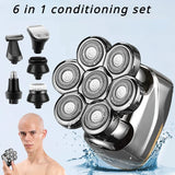 Resuxi LK-8730 Shaver for Men Beard Razor 7D ating 7 Blade Heads Electric Nose Hair Trimmer