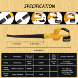 Electric Handheld Air Fit for 18V 20V Max Li-ion Battery Cordless Blowing Dust Blower Garden Power Tool
