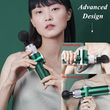 Electric fascia deep muscle massage gun alloy mini neck back leg massager pain and soreness relieve body relaxation