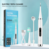 Electric Ultrasonic Scaler with LED Tartar Remover Electic Sonic Tooth Cleaner Dental Stone Removal Household
