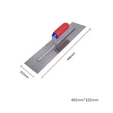 Carbon Steel Blade Plastic Handle Rounded Front Finishing Plaster Trowel Construction Concrete Spatula Tool