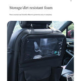 Behind Seat Organizer With Foldable Table Tray Car Organizers And Storage For Drin Tablet Travel