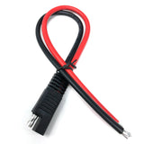 30cm 10AWG Single Ended Inout / Output DC Power Automotive Extension Cable Solar Panel Battery SAE Plug