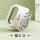Artifact shampoo washed her hair massage ms silicone brush catch head man