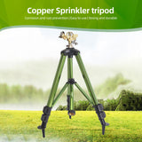Heavy Duty Lawn Sprinkler - 360 Degree Large Area Irrigation, Impact on Tripod Base Nozzle for Lawn/Yard/Garden