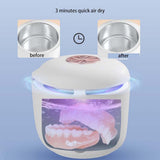 45kHz Ultrasonic Retainer hine 180ML Denture With Digital Timer Mouth Guard Cleaner for Toothbrush Jewelry