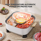 Multifunctional Electric Barbecue Grill Household Hot Pot Cooking hine 6L less Non-stick BBQ