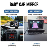 Mirror1080P Monitor Camera Baby Car Mirror with 4.3'' IPS Screen Night Vision Function Adjustable Wide