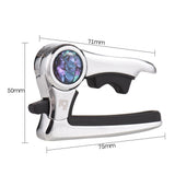 DK iP-1Pro Multifunctional Capo Zinc Alloy Guitar Tone Changer with PU Leather Pouch for Acoustic Electric Guitars Bass
