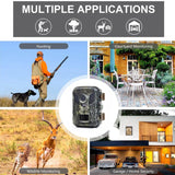 Mini Hunting Camera 16MP 1080P Motion Activated 0.2s Trigger Time Infrared Night Vision Wildlife Obervation Trail Game Scouting