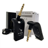 M-Vave Wp-5 Wireless 2.4Ghz Guitar System Rechargeable Audio Transmitter Receiver Stereo 2 In 1 Plugs 6 Channels Guitar Wireless