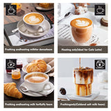 Electric Automatic Rotary for Coffee Cappuccino Latte 4 in 1 Hot and Cold Foam Maker Milk Frother Foamer