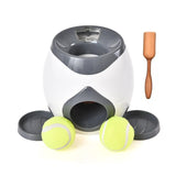 Automatic Food Dispenser Tennis Ball Launcher with Feeder Interactive Funny Reward Game Training Tool for Dog Cat