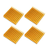 4pcs Aluminum Spiky Mini Heatsink 40x40mm Heat Sinks Cooler For Cpu Ssd Router