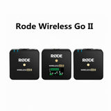 Rode Wireless Go II GO2 Wireless Lavalier Dual Channel Mic RX 2TX Transmission Microphone Accessories For Phone DSLR Camera