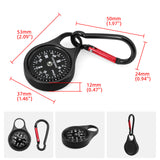 Small Survival Keychain Zipper Pull Mini Compass for Outdoor Backpack Camping Hiking Pocket Navigator Adventure Tool