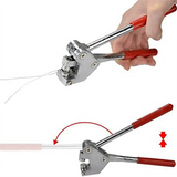 100Pcs Round Lead Seals Beans 8mm Diameter, 100 Pcs Steel Wire, 1Pcs Sealing Crimper with Red Plastic Coated Handle