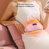 Women Menstrual Fast Heating Hot Compress 6 Gear Vibration Electric Heated Waist Massage Belt