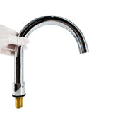 Stainless Steel Brass Core Rotational Bend Waterfall 1/2" Bathroom Shower Basin Faucet Bathtub Draw-off Water Tap