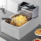 1pc, Deep Fat Fryer, Deep Fat Fryer Easy Clean, 6.3QT/6L Fryers, 220V Deep Fryer, Deep Fryer With Basket,