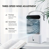 1pc Portable Evaporative Air Conditioner with 3 Wind Speeds and Humidify - Perfect for Personal Space Cooling and Camping