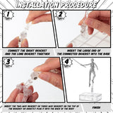 4 Sets Action Figures Body Artists PVC Model Drawing Mannequin Figure