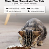 4L New 2.4G 5G HD Camera with Timer Voice Automatic Pet Feeder for Cats and Dogs WiFi Smart Dry Food Feeding Bowl