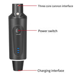 New 2.4G XLR Wireless Transmitting & Receiving System Dynamic Condenser Microphone Reverberation Adjustment