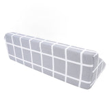 Body Positioning Foam Padding Triangle Shaped Wedge Pillow Comfortable Grey Plaid Easy To Clean for Home Hospital