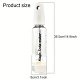 1pc Portable Soda Maker,1L Portable Bubble Soda Bottle,Portable Bubble Soda Water Machine, Homemade Carbonate Beverage Drink