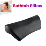 Bathtub With Suction Cups Comfortable SPA Non-Slip Bath Pillow Neck Back Headrest Pillows Soft Thickened Waterproof PU