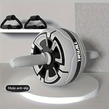1pc Abdominal Exercise Wheel, Core Strength Training Roller Set, With Push-up Pole Knee Pad, Home Gym Fitness