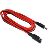 DIY 14AWG 150CM Plug to DC5521 Female Cable with SAE Polarity Reverse DC7955 Adapter for Automotive Motorcycles Solar Panel