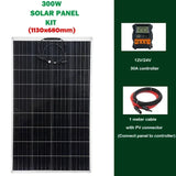 PET 18V 300W Flexible Monocrystale Solar Panel+30A Controller Solars Panels Charger For 12V Battery Car/Boat/ Home Waterproof