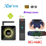 X96 X10 TV Box Android 11 DDR4 Amlogic S928X Support 8K USB3.0 5G Wifi 1000M LAN BT5.2 vs h96 max v58 mecool km2 plus dee