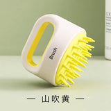 Artifact shampoo washed her hair massage ms silicone brush catch head man