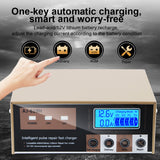 260W 24V 12V Car Charger LED Display Pulse Repair Battery Charging Intelligent For Motorcycle SUV Truck Auto Accessories