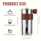 1pc, Manual Coffee Grinder, Mini Portable Grinder, Home Hand Coffee Machine, Halloween Christmas Wedding Birthday Gift Coffee Maker Accessories