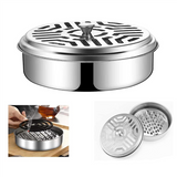 Stainless Steel for Coils, Fireproof Spiral Container, Portable Metallic Mosquito Coil Holder