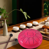 6 inch Retro Ethereal Steel Tongue 11 Tune Hand Pan Tank Mallets Finger Cots Drum Bag Drumstick Instruments
