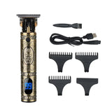 RESUXI LM-400/300/800/911 Stainless Steel T Blade Trimmer Men Shaver Rechargeable Baldheaded Hair Clippers Cutting hine