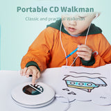 Newly upgraded Walkman portable mini Bluetooth CD player Mp3 multi power charging with stereo headphone shock protection