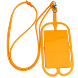 For Smartphones Silicone Sports Mobile Ring Holder Case Cell Phone Neck Strap Lanyard Key Rope