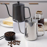1pc 600ml Hand-Pouring Coffee Pot with No. 6 Handle and Cover - Perfect for Brewing Delicious Coffee at Home