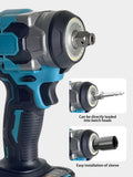 Impact Cordless Electric Wrench for 18V Battery Screwdriver Large Torque Auto Repair Power Tools