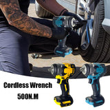 Impact Cordless Electric Wrench for 18V Battery Screwdriver Large Torque Auto Repair Power Tools